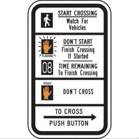 Accuform BICYCLE  PEDESTRIAN SIGN FRR720HP FRR720HP